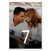 2モダン – 写真結婚の表番号 テーブルナンバー (正面)