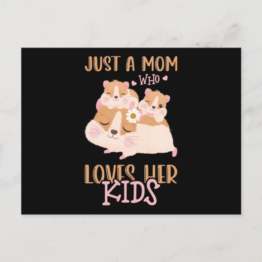 2モルモットのお母さん ポストカード (正面)