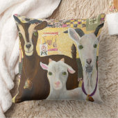 2ヤギとキッド装飾用クッション クッション (ブランケット)
