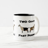 2ヤギ過去ノーマル! – ナイジェリアドワーフヤギ ツートーンマグカップ (正面右)