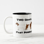2ヤギ過去ノーマル!- Boer Meat Goats ツートーンマグカップ (左)