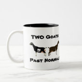 2ヤギ過去標準!-ラマンチャ酪農家 ツートーンマグカップ (左)