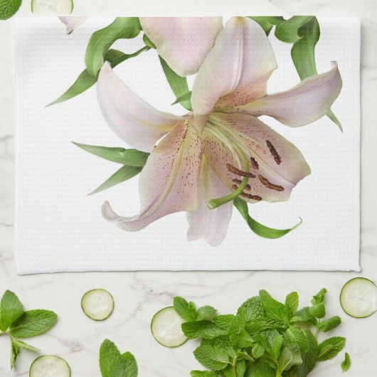 2ユリ キッチンタオル (折り畳み)