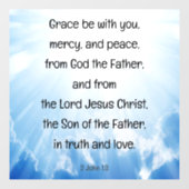 2ヨハネ1:3 ウィンドウサイン (シート)