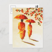 2ラオスの僧侶 ポストカード (正面/裏面)