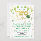 2ラッキー2ndバースデーセントパトリックの日パーティー 招待状 (正面)