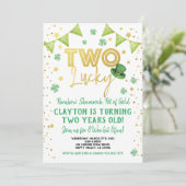 2ラッキー2ndバースデーセントパトリックの日パーティー 招待状 (スタンド正面)