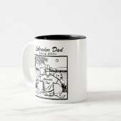 2ラブラドールおよびパパ ツートーンマグカップ (正面左)