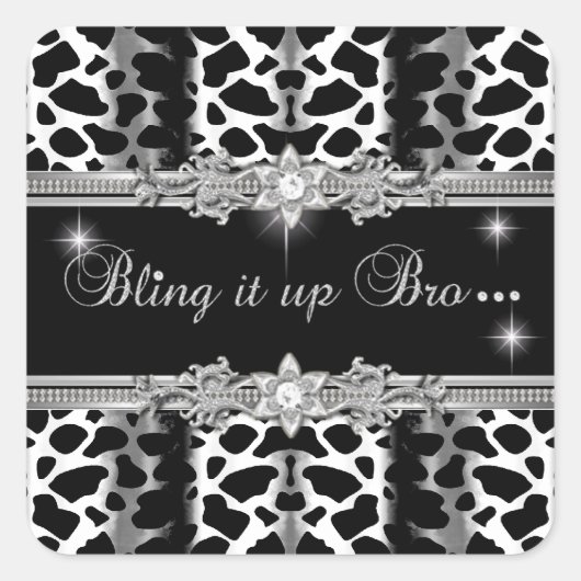 2リサきらきら光るステッカー小さい四角 スクエアシール (正面)