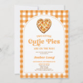 2リトルかわいこちゃんパイレトロツインズベビーシャワー 招待状 (正面)