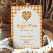 2リトルかわいこちゃんパイレトロツインズベビーシャワー 招待状