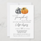 2リトルカボキンスンフラワーツインズベビー散布機 招待状 (正面)