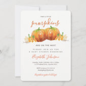 2リトルカンプキンスベビーシャワー招待状 招待状 (正面)