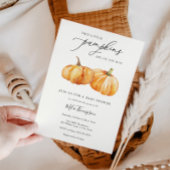 2リトルカンプキンツインベビーブシャワー招待状 招待状