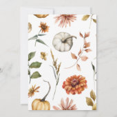 2リトルカンプキンベビー素朴シャワー招待状 招待状 (裏面)