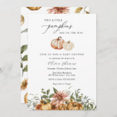 2リトルカンプキンベビー素朴シャワー招待状 招待状 (正面/裏面)