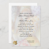 2リトルシェルカスタムビーチ結婚式招待状 招待状 (正面/裏面)