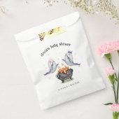 2リトルボス幽霊ハロウィンツインズベビーシャワー フェイバーバッグ (封をした状態)