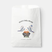 2リトルボス幽霊ハロウィンツインズベビーシャワー フェイバーバッグ (正面)