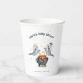 2リトルボス幽霊ハロウィンツインズベビーシャワー 紙コップ (裏面)