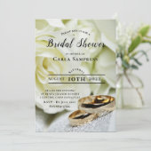 2リングや輪ブライダルシャワー 招待状 (スタンド正面)