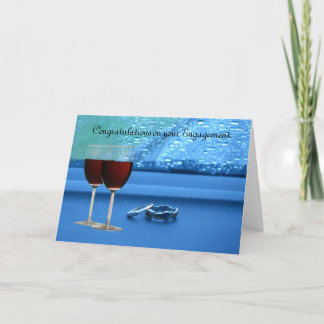 2リング婚約カード。 カード