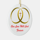 2リング&イエス。 セラミックオーナメント (右)