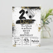 2レギットツーやめ誕生日招待状 招待状 (スタンド正面)