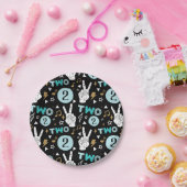 2レギットツーやめ2誕生日 ペーパープレート (パーティー)