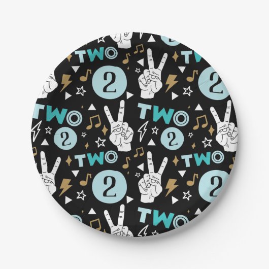 2レギットツーやめ2誕生日 ペーパープレート (正面)