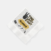 2レギット2やめヒップホップ2nd誕生日 縁ありカクテルナプキン (角)