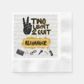 2レギット2やめヒップホップ2nd誕生日 縁ありカクテルナプキン (正面)