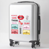 2レトロ80と今日の品揃えヴィンテージビニル シール (スーツケース)