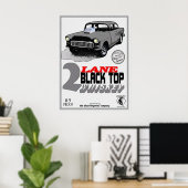 2レーンブラックトップウイスキーポスター ポスター (ホームオフィス)