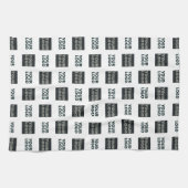 2ロゴの繰り返しシンプルロゴ |白 キッチンタオル (横)