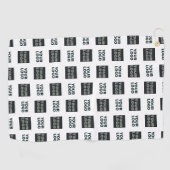 2ロゴの繰り返しシンプルロゴ |白 ゴルフタオル (横)