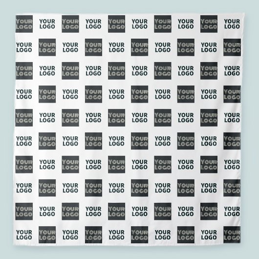 2ロゴの繰り返しシンプルロゴ |白 タペストリー