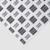 2ロゴの繰り返しシンプルロゴ |白 薄葉紙 (詳細)