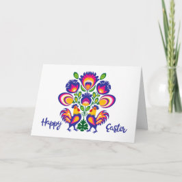 2ロスターの復活祭カスタム民俗曲げカード カード