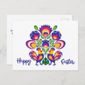 2ロスターはがき付きイースターカスタム民俗学 ポストカード (正面/裏面)