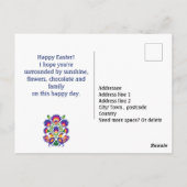 2ロスターはがき付きイースターカスタム民俗学 ポストカード (裏面)