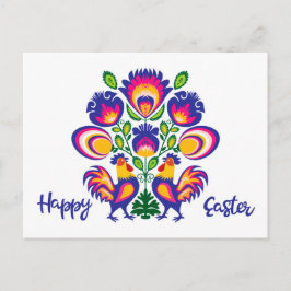 2ロスターはがき付きイースターカスタム民俗学 ポストカード