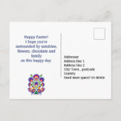 2ロスターはがき付きイースターカスタム民俗学 ポストカード (裏面)