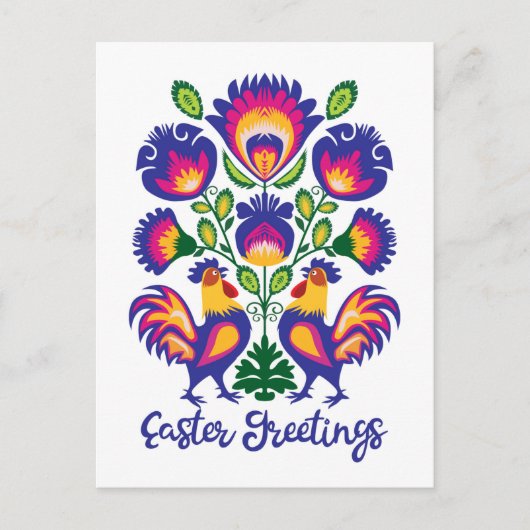 2ロスターはがき付きイースターカスタム民俗学 ポストカード (正面)