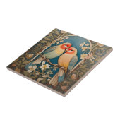 2ロバエレガントバードヴィンテージフローラ タイル (側面)