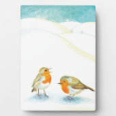 2ロビンは冬に赤毛 フォトプラーク (正面)