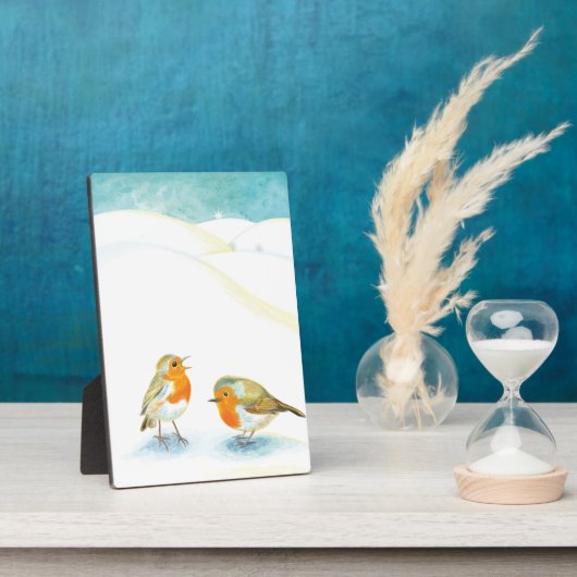 2ロビンは冬に赤毛 フォトプラーク (側面)