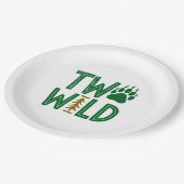 2ワイルドウッドシ素朴セカンド誕生日 ペーパープレート (アングル)