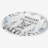 2ワイルドウルフをテーマにした誕生日パーティーの食器 ペーパープレート (アングル)