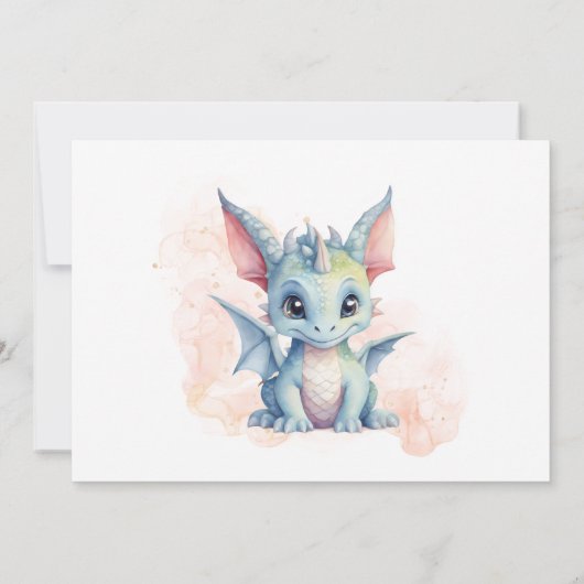 2ワイルドカワイイベビードラゴンフェアユタレ2nd誕生日 招待状 (裏面)